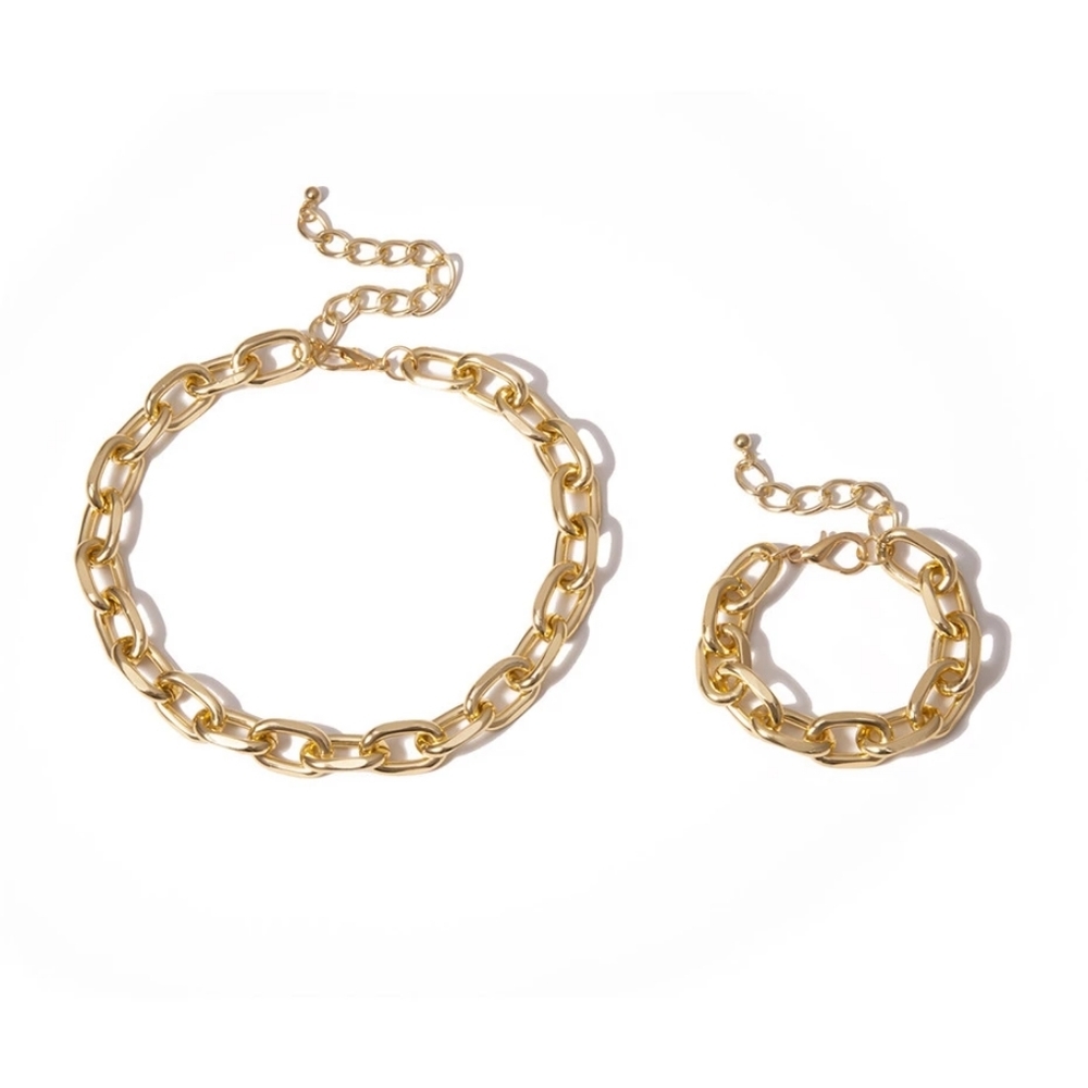 Chunky Chain  Necklace & Bracelet Set - Picture 5 of 5